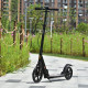 Kick Scooter, Folding 2 Wheel Scooter for 14+ Teens Adults, with Dual Brake System, Dual Suspension, 230mm Big Wheels, 3 Adjusta