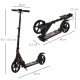 Kick Scooter, Folding 2 Wheel Scooter for 14+ Teens Adults, with Dual Brake System, Dual Suspension, 230mm Big Wheels, 3 Adjusta