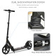 Kick Scooter, Folding 2 Wheel Scooter for 14+ Teens Adults, with Dual Brake System, Dual Suspension, 230mm Big Wheels, 3 Adjusta