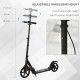 Kick Scooter, Folding 2 Wheel Scooter for 14+ Teens Adults, with Dual Brake System, Dual Suspension, 230mm Big Wheels, 3 Adjusta