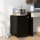 Vinsetto 3-Drawer Vertical Filing Cabinet with Pencil Tray, Lock and 5 Wheels, Steel Mobile File Cabinet, for A4, Legal and Lett