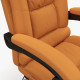 Vinsetto High Back Vibration Massage Office Chair, Heated Reclining PU Leather Computer Chair with 135° Reclining Back and Footr