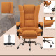Vinsetto High Back Vibration Massage Office Chair, Heated Reclining PU Leather Computer Chair with 135° Reclining Back and Footr