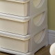 Kids Storage Unit, with Six Drawers - Cream