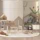 Kids Storage Unit, with Six Drawers - Cream