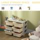 Kids Storage Unit, with Six Drawers - Cream