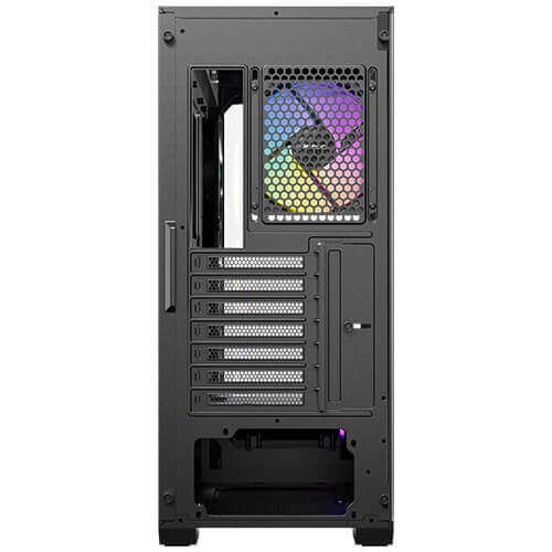Antec C3 ARGB Gaming Case w/ Glass Side &amp; Front, ATX, 4x ARGB Fans, Fan Controller, LED Control Button, Mesh Airflow, USB-C, Bla