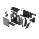 Fractal Design Meshify 2 RGB (Black TG) Gaming Case w/ Light Tint Glass Window, E-ATX, Angular Mesh Front, 4 RGB Fans, Fan Hub, 