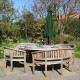 Green Cantilever Parasol &amp; Fan Base