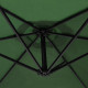 Green Cantilever Parasol &amp; Fan Base