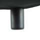 Faux Leather Footstool, Small Foot Rest, Rectangle Sofa Stool for Bedroom Living Room, Black