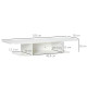 Floating TV Unit Stand for TVs up to 40&quot;, Wall Mounted Media Console with Storage Shelf, Entertainment Center, White