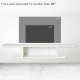 Floating TV Unit Stand for TVs up to 40&quot;, Wall Mounted Media Console with Storage Shelf, Entertainment Center, White