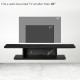 Floating TV Unit Stand for TVs up to 40&quot;, Wall Mounted Media Console with Storage Shelf, Entertainment Center, Black
