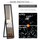 Full Length Mirror for Bedroom, Free Standing Dressing Mirror, Wall Mirror for Living Room, 37 x 154 cm, Black
