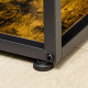 Industrial Bookcase Shelf, 6 Tier Metal Shelving, Storage Shelves for Living Room, Home Office, Bedroom, Rustic Brown