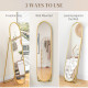 Two-Way Curved Full Length Mirror - Gold Tone