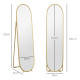 Two-Way Curved Full Length Mirror - Gold Tone