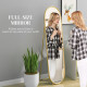 Two-Way Curved Full Length Mirror - Gold Tone