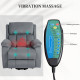Eight Massage Point Electric Reclining Lift Chair, with Remote - Grey