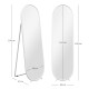 Two-Way Curved Full Length Mirror - White