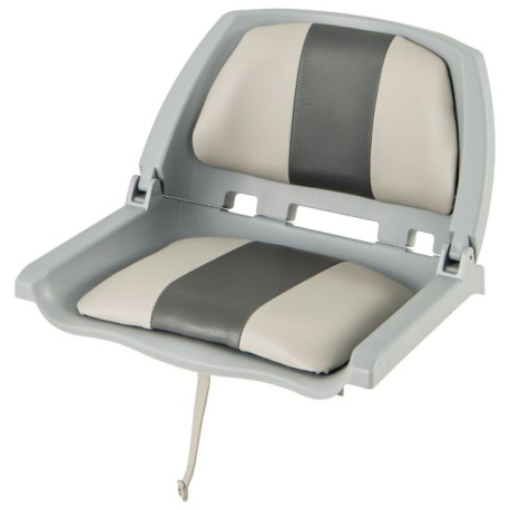 Folding Low Back Boat Seat with Mounting Hardware for Fishing