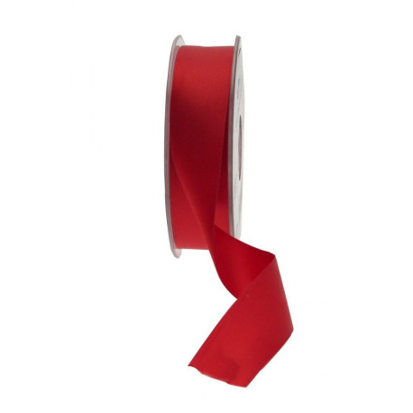 Deep Red Satin Ribbon (25mm)