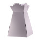Metallic Silver Super Size Living Vase