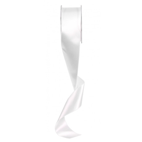 White Satin Ribbon 50mm