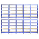Monster Racking T-Rax Heavy Duty Shelving Units, Blue, 75cm W, 30cm D, Set of 10