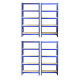Monster Racking T-Rax Heavy Duty Shelving Units, Blue, 75cm W, 30cm D, Set of 4