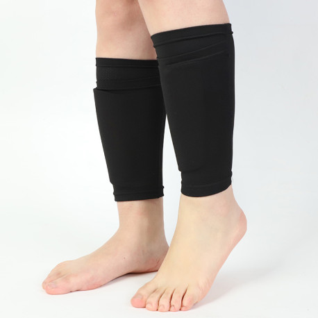 Instep Socks Guard Sleeves Soccer Football Shin Pads Holder for Kids Boys Men - L
