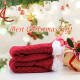Winter Ladies Non Slip Soft Cozy Slipper Socks Fleece Lined Fluffy and Furry Knitted Warm Home Socks, Red