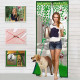 Magic Door Curtain Mesh Magnetic Fastening Hands Free Insect Fly Screen - Green Owl
