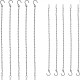 10 Pack Garden Plant Hanging Chains Basket Hanging Chains with Hooks Clips - Black