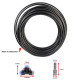 Misting Cooling System Misting Line with 10 Copper Metal Mist Nozzles for Patio Garden Greenhouse - 10m