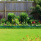 Lawn Garden Border Edging Flexible PVC Landscape Edging for DIY Flower Bed Fencing - 10cm x 9m