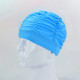 Men and Women Soft Drape Elastic Swimming Cap Hat Fit for Long Hair Dreadlocks - Lake Blue