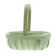 Green Softwood Trug Basket 30cm