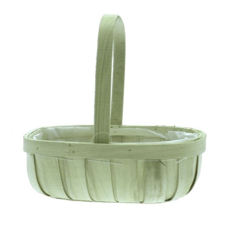 Green Softwood Trug Basket 30cm