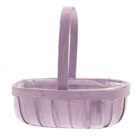 Lilac Softwood Trug Basket 30cm