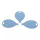 Pastel Blue Balloon Shape Weights (x50)