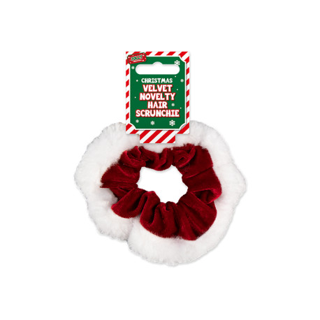 Velvet Christmas Hair Scrunchie