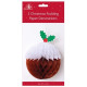 Honeycomb Christmas Pudding Decoration (3 Pack)