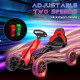 12V Electric Go Kart for Kids, Ride-On Racing Go Kart with Forward Reversing, Rechargeable Battery, 2 Speeds, for Boys Girls Age