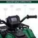 12V Kids Quad Bike with Forward, Reverse Functions, Ride-On ATV w/ Music, LED, Headlights, for Ages 3-5 Years - Green