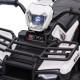 12V Kids Quad Bike with Forward, Reverse Functions, Ride-On ATV w/ Music, LED, Headlights, for Ages 3-5 Years - White