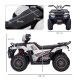 12V Kids Quad Bike with Forward, Reverse Functions, Ride-On ATV w/ Music, LED, Headlights, for Ages 3-5 Years - White