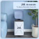 20L Modern Boxy Metal Home Kitchen Bin - Light Blue