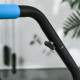 40&quot; Foldable Mini Fitness Trampoline, with Adjustable Foam Handle, Blue